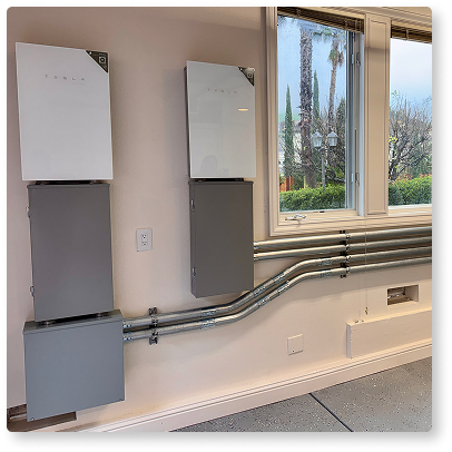 backup battery system installed